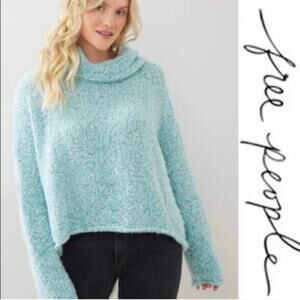 NWOT Free People BFF Sweater Aqua